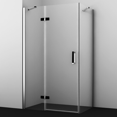 Душевой уголок WASSERKRAFT ALLER BLACK 10H07LBLACK 120x90 см
