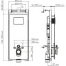 Система инсталляции для унитазов WASSERKRAFT SALM 27TLT.010.ME.BL.CH04